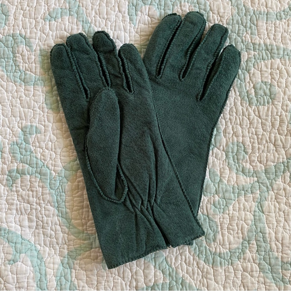 Isotoner Suede Leather Thinsulate Gloves Size Large